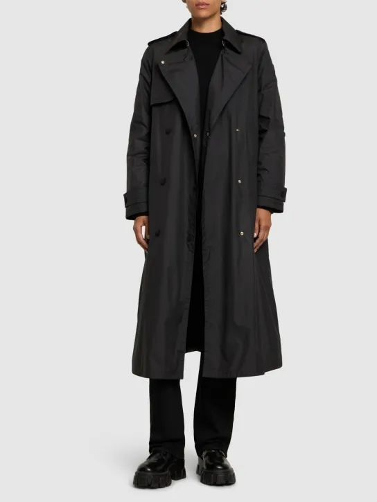 Moncler   Barbetane tech down trench coat 