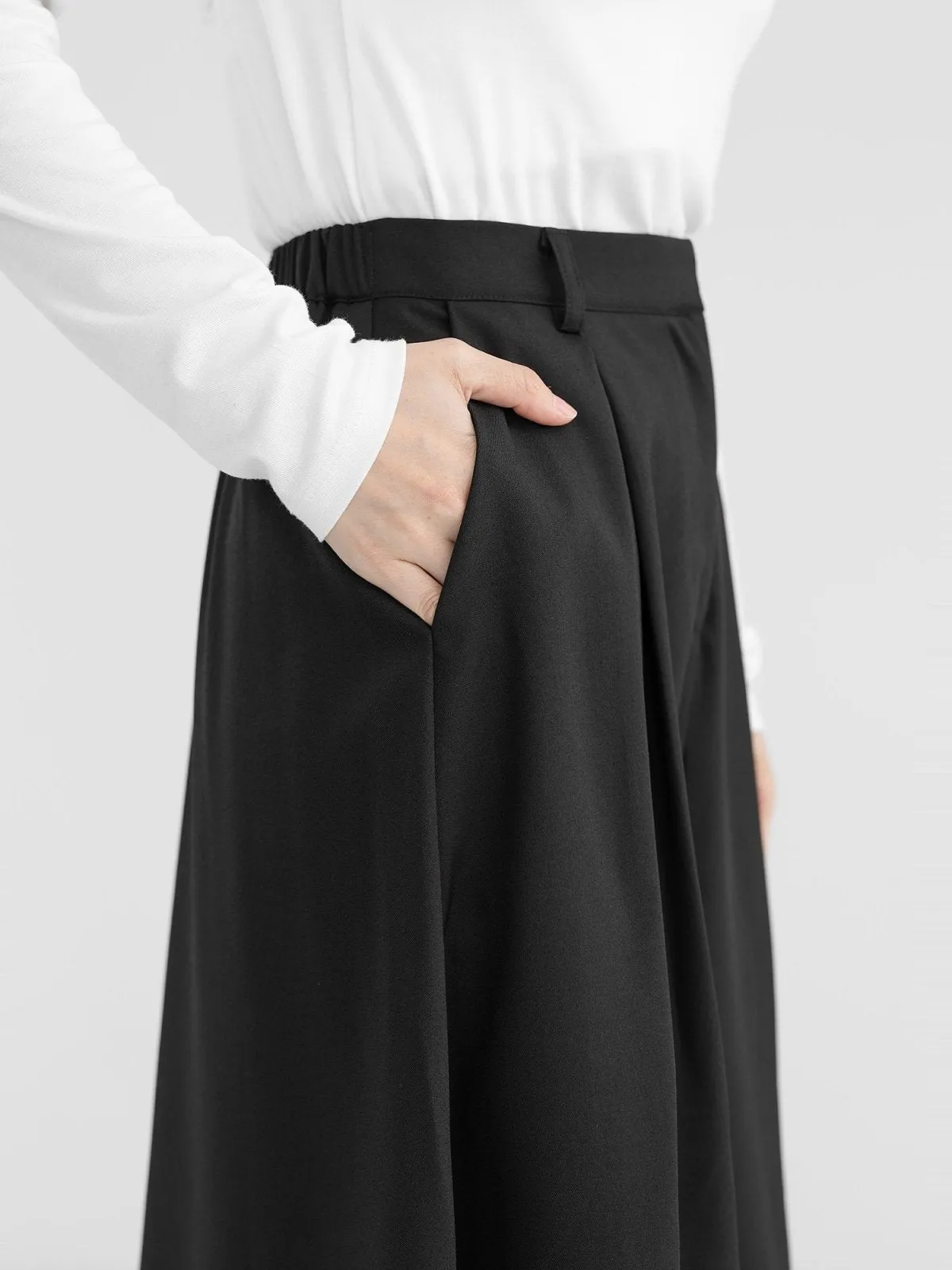 Myka Pleated Midi Skirt