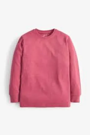 Next Raspberry Long Sleeve Cosy Older Boys T-Shirt