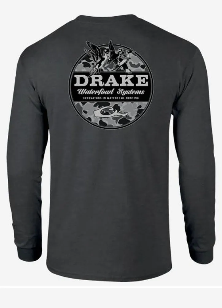 Old School Circle T LS in Charcoal Heather by Drake