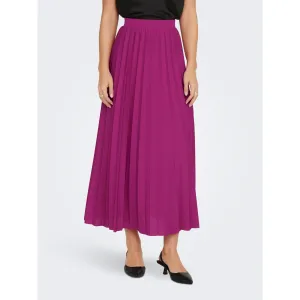 Only Womens Onlmelisa Plisse Skirt Jrs Festival Fuchsia