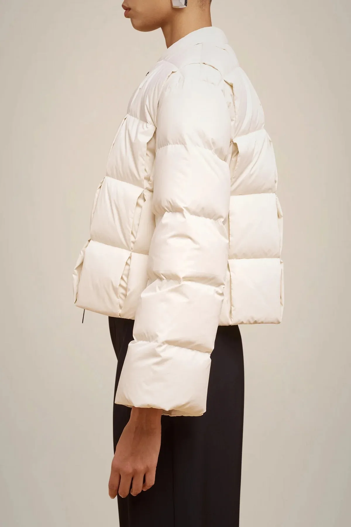 Padded Down Jacket - Almond