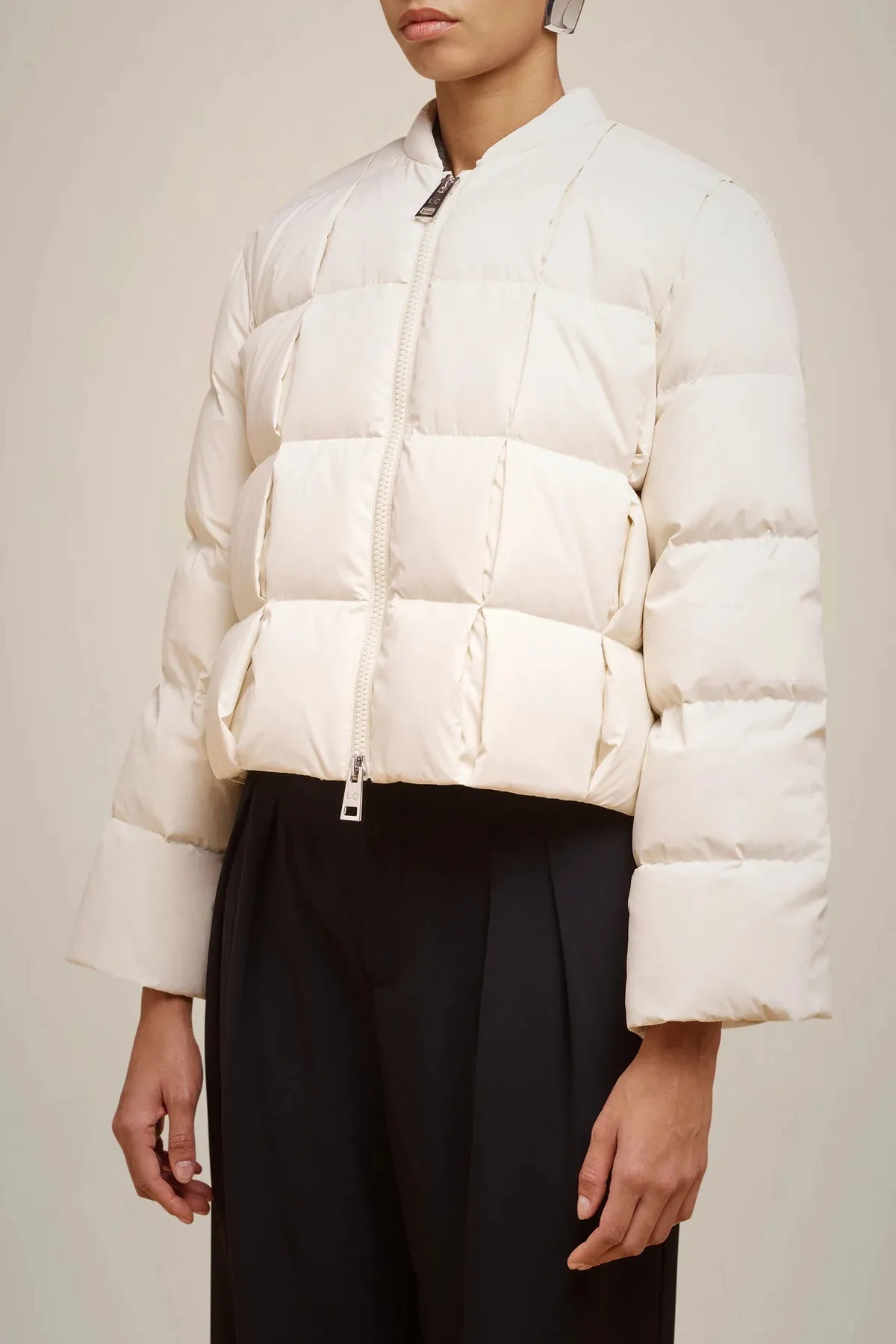 Padded Down Jacket - Almond