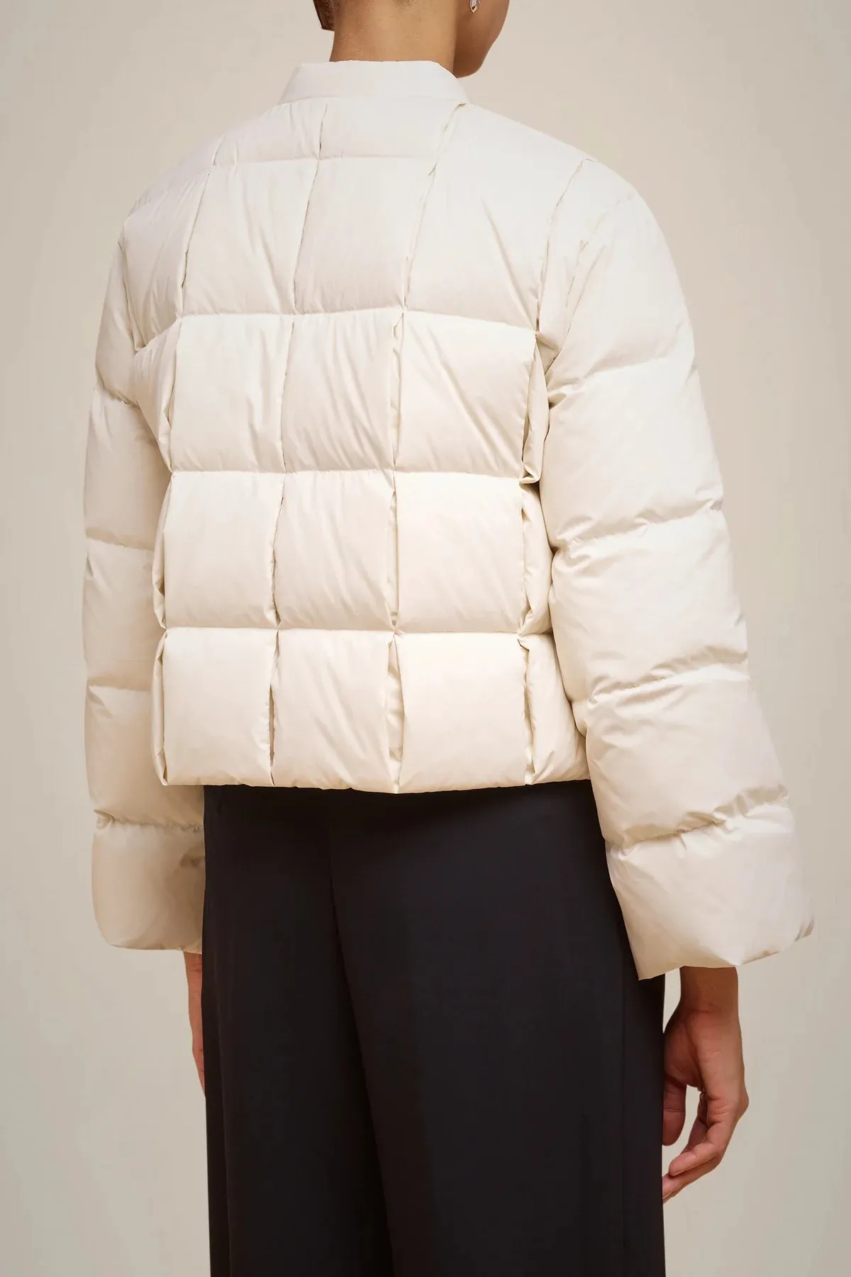 Padded Down Jacket - Almond