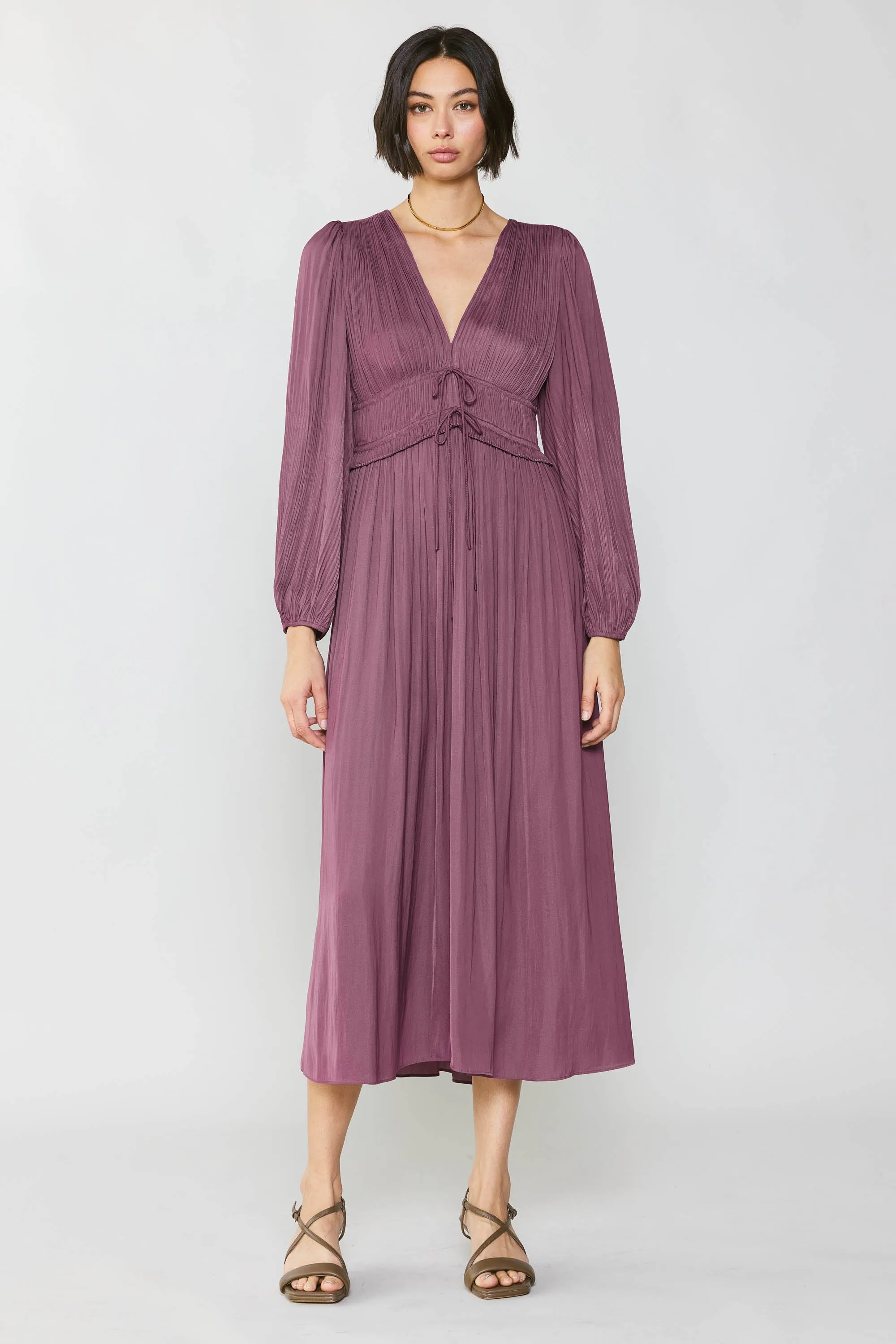 Petite - Sidonie Pleated Maxi Dress