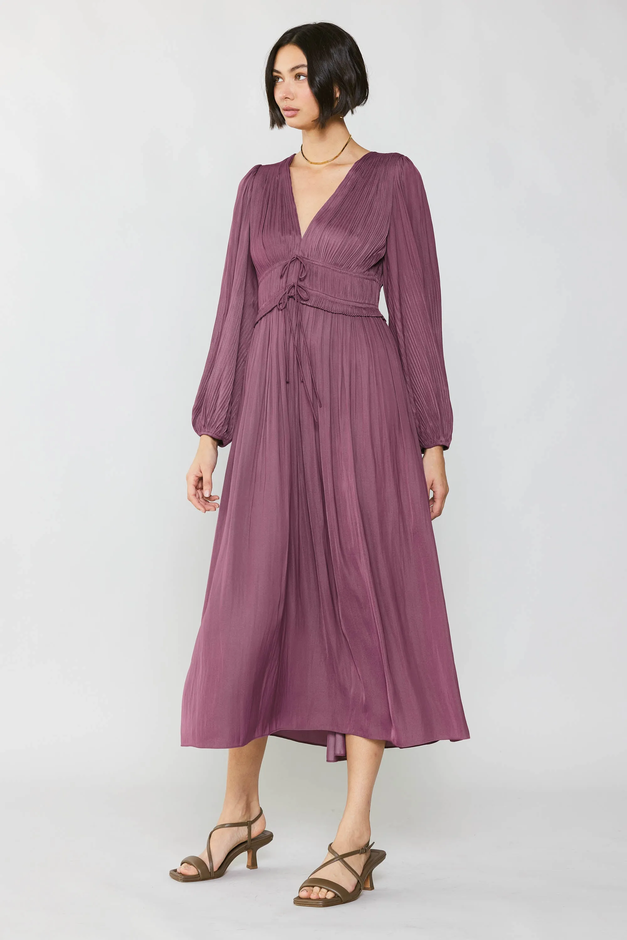 Petite - Sidonie Pleated Maxi Dress