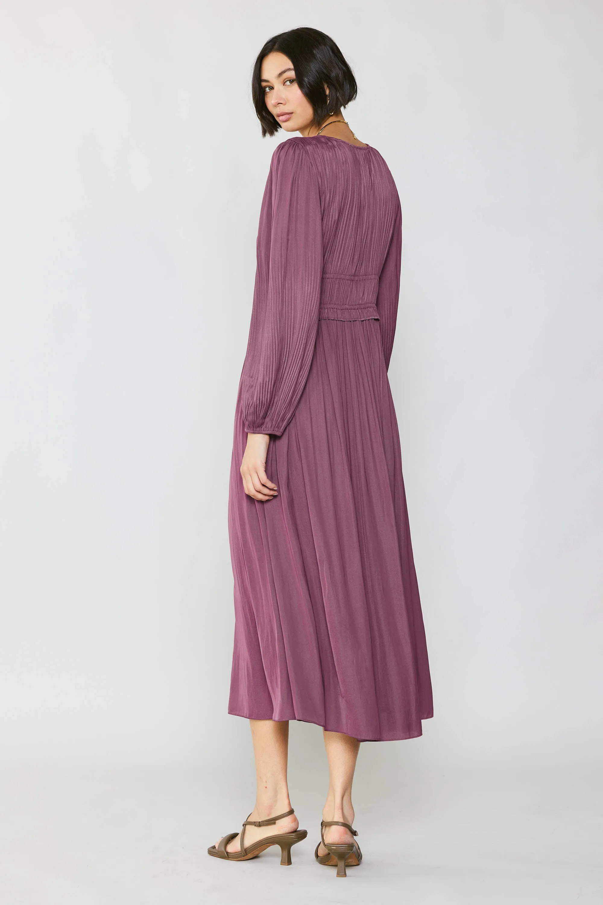 Petite - Sidonie Pleated Maxi Dress