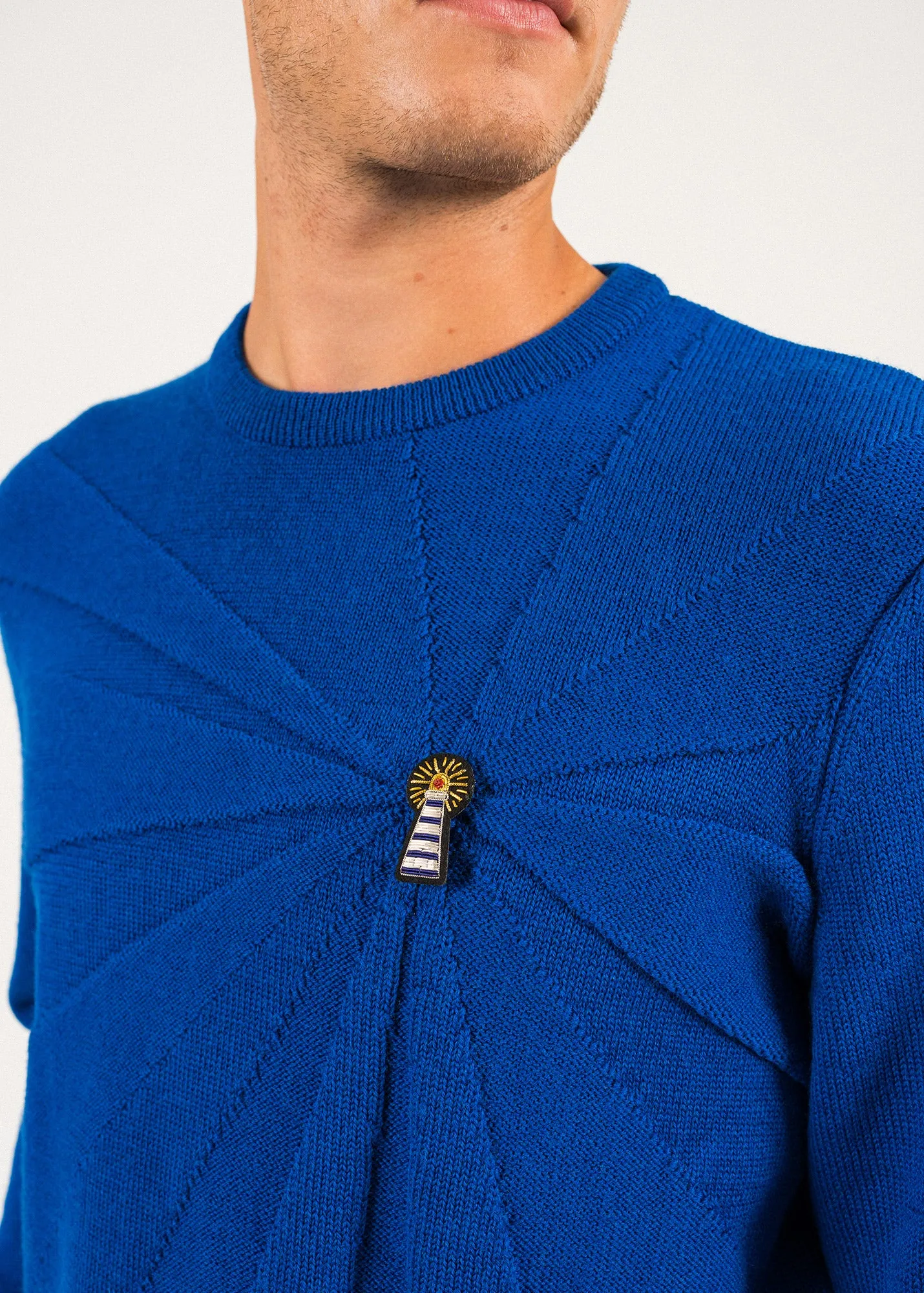 Phare Wool Jumper with Brooch - SAINT JAMES x Macon & Lesquoy (GITANE)