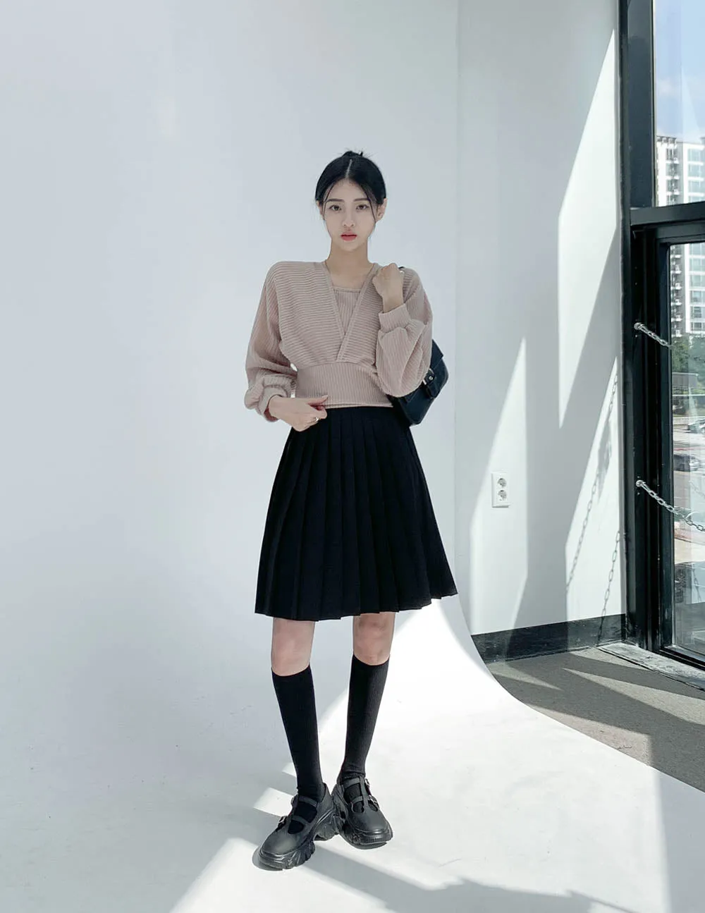 Pleated Midi Skirt CN17