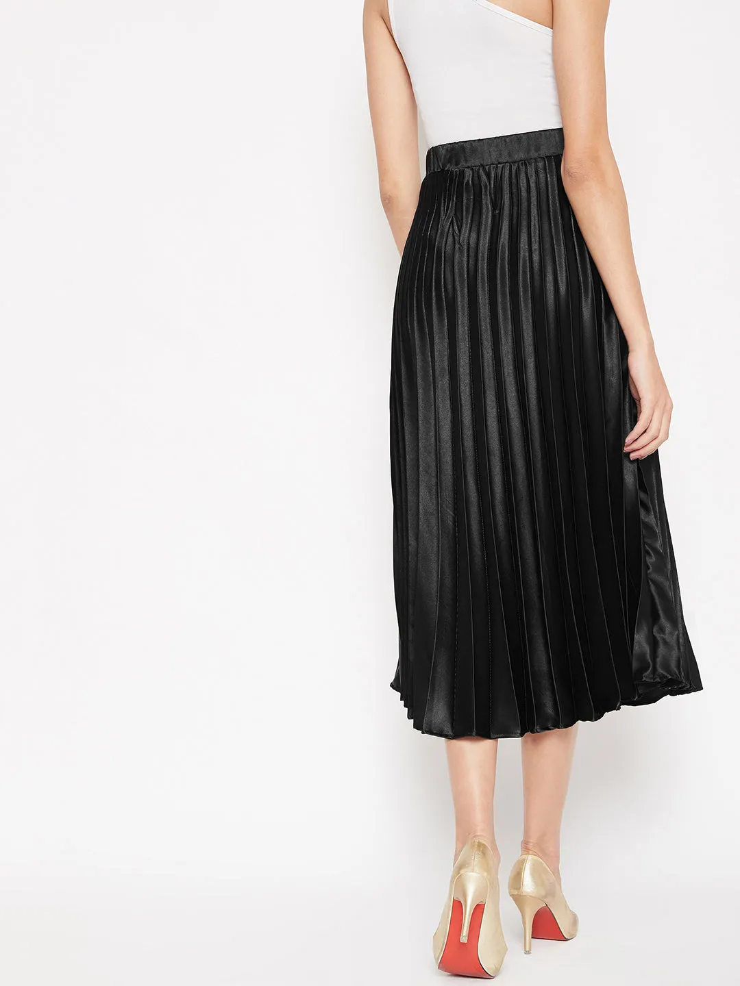 Pleated Midi Skirt