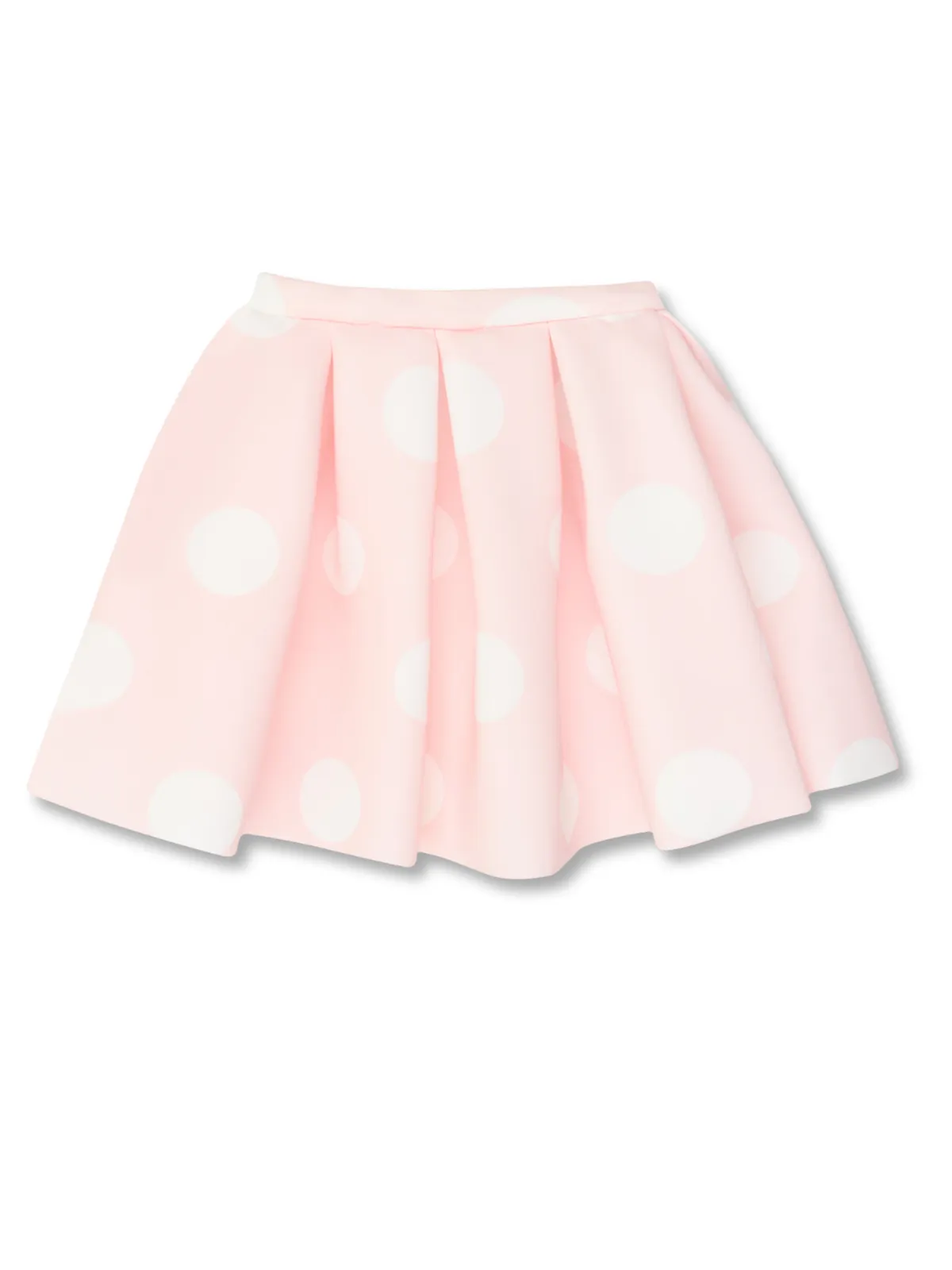 Posh Polka Dot Neoprene Pleated Skirt by Kids Couture