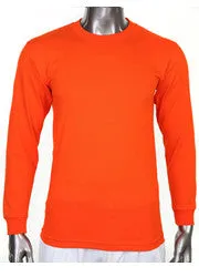 Pro Club Heavyweight Long Sleeve Orange T Shirt