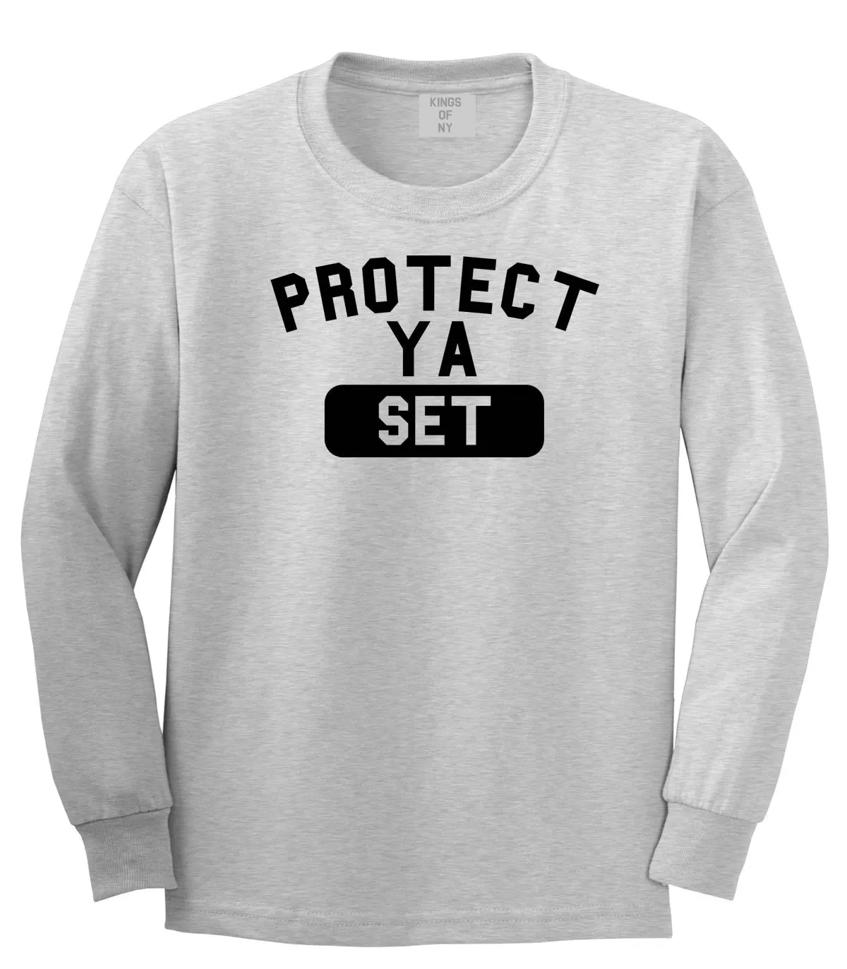 Protect Ya Set Neck Long Sleeve T-Shirt