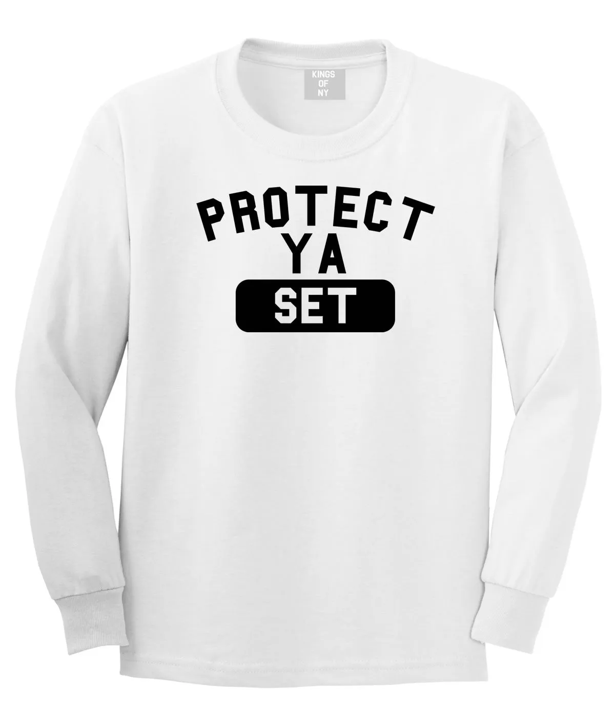 Protect Ya Set Neck Long Sleeve T-Shirt