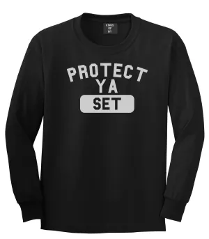 Protect Ya Set Neck Long Sleeve T-Shirt