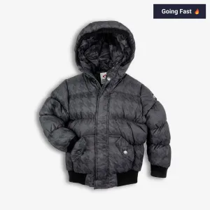 Puffy Coat | Houndstooth