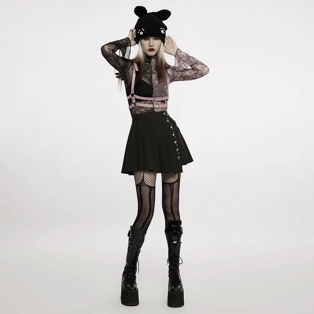 Punk Pleated Skirt