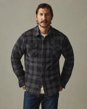 Redwood Fleece Overshirt - Stealth Plaid