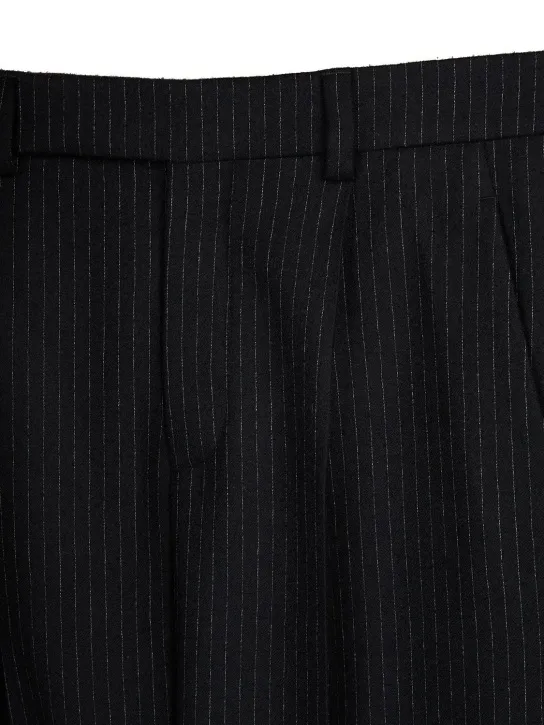 Saint Laurent   Pleated wool blend pants 