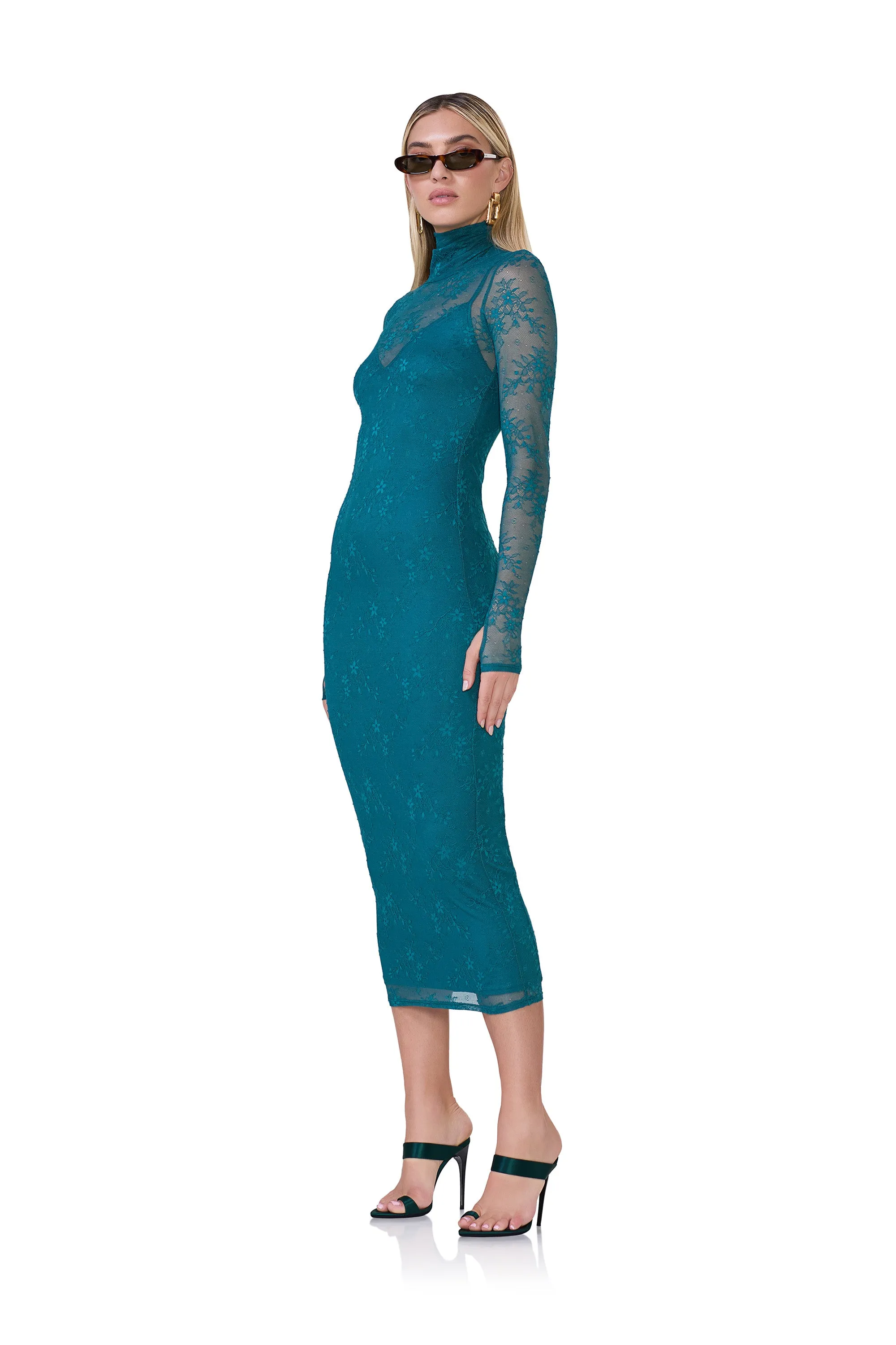 Shailene Lace Dress - Spruce