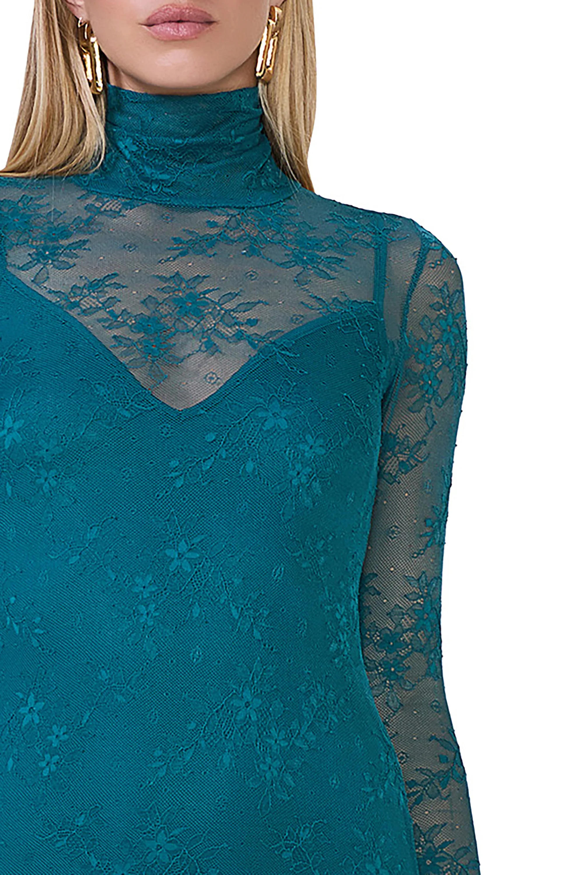 Shailene Lace Dress - Spruce