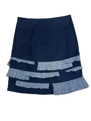 Soft Summer Linen Ruffle Skirt