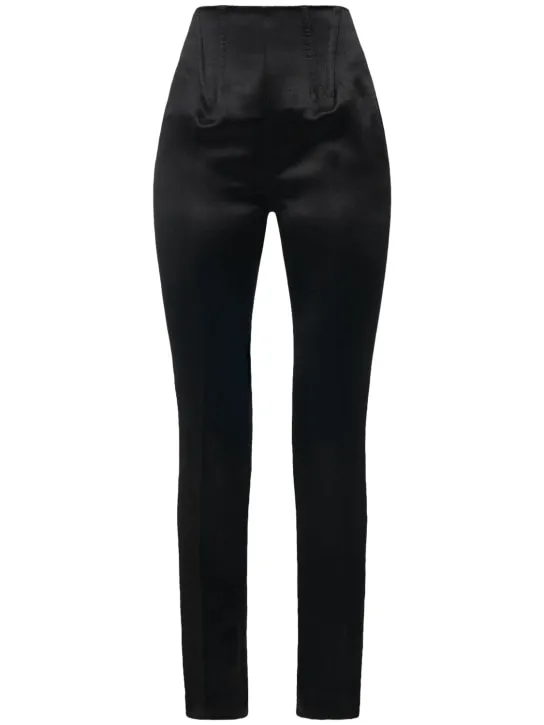 Sportmax   Netto satin straight pants 