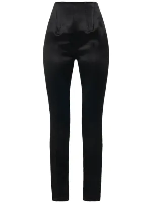 Sportmax   Netto satin straight pants 