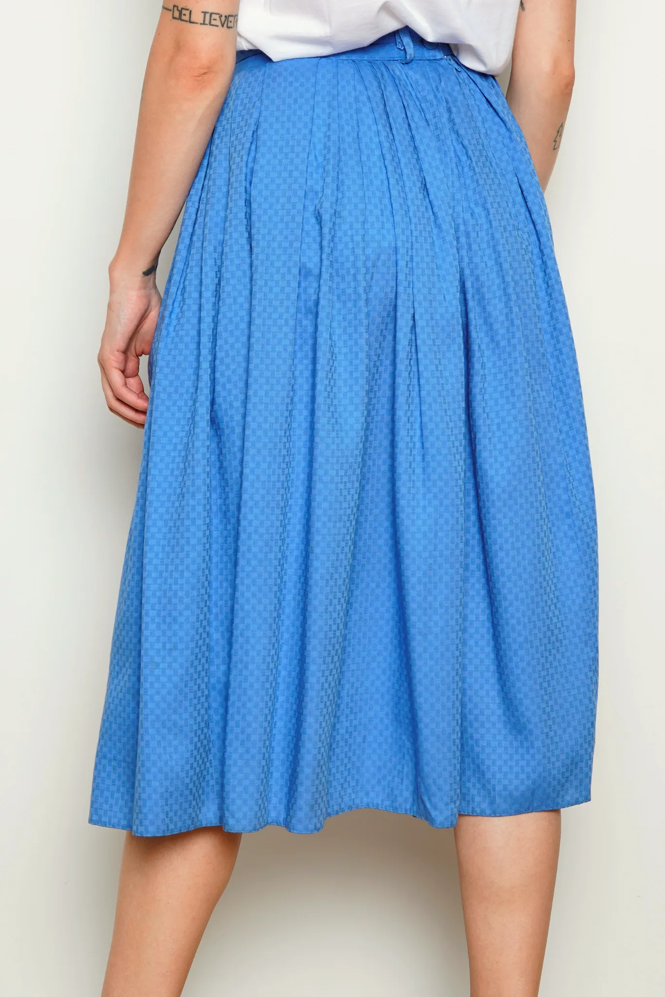 St. Michael Vintage Pleated Skirt