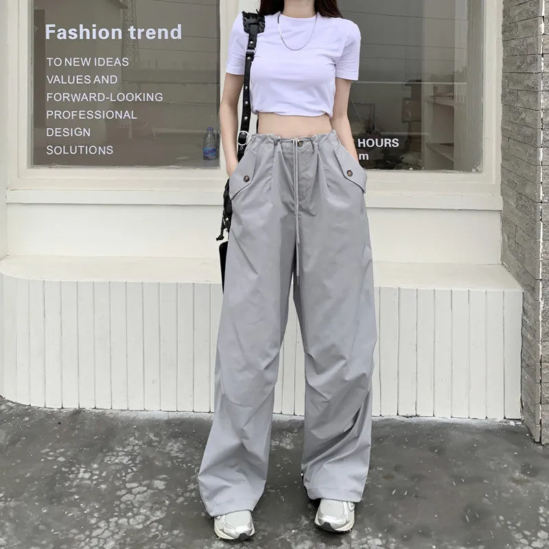 Street Loose High Waist Pants