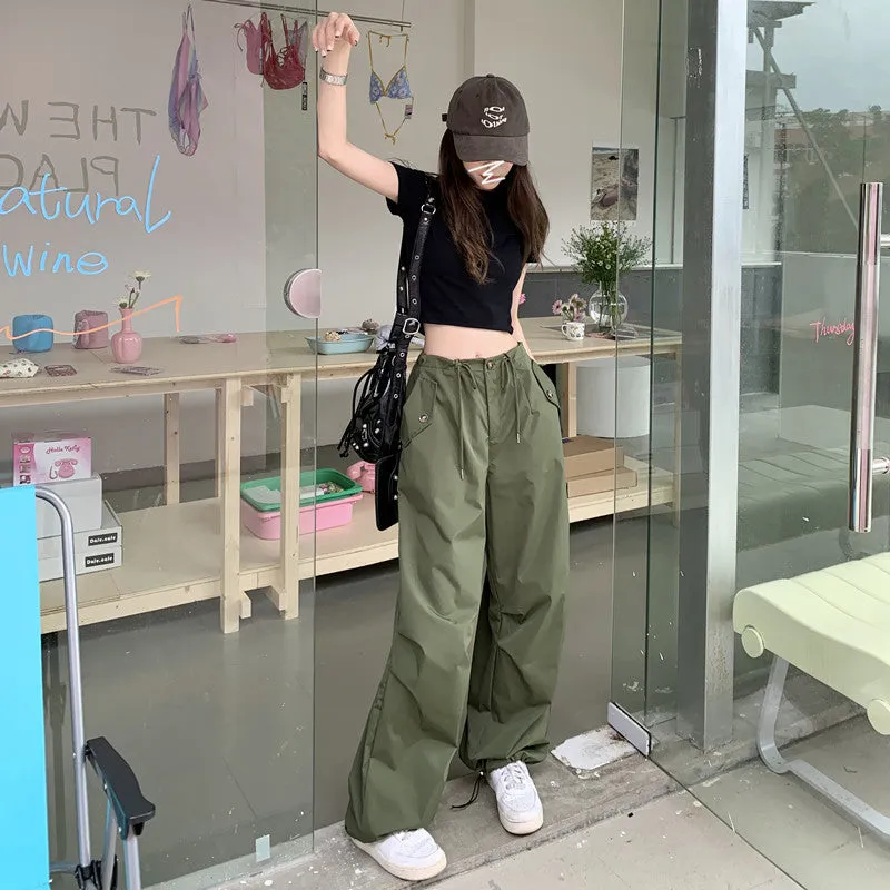 Street Loose High Waist Pants