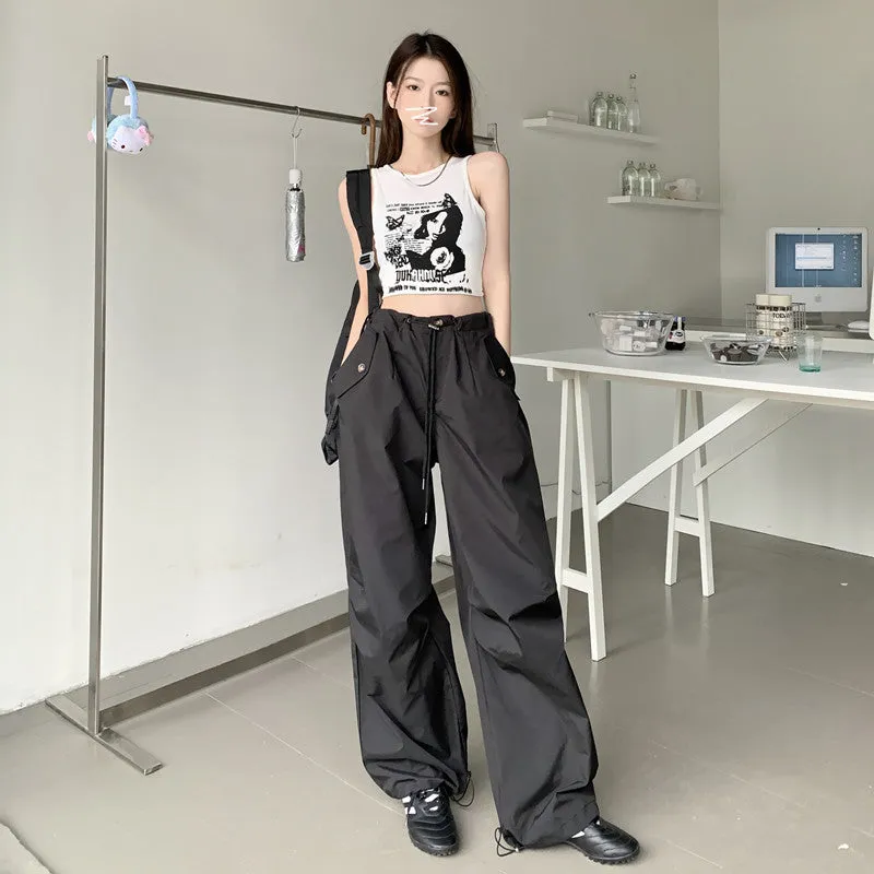 Street Loose High Waist Pants