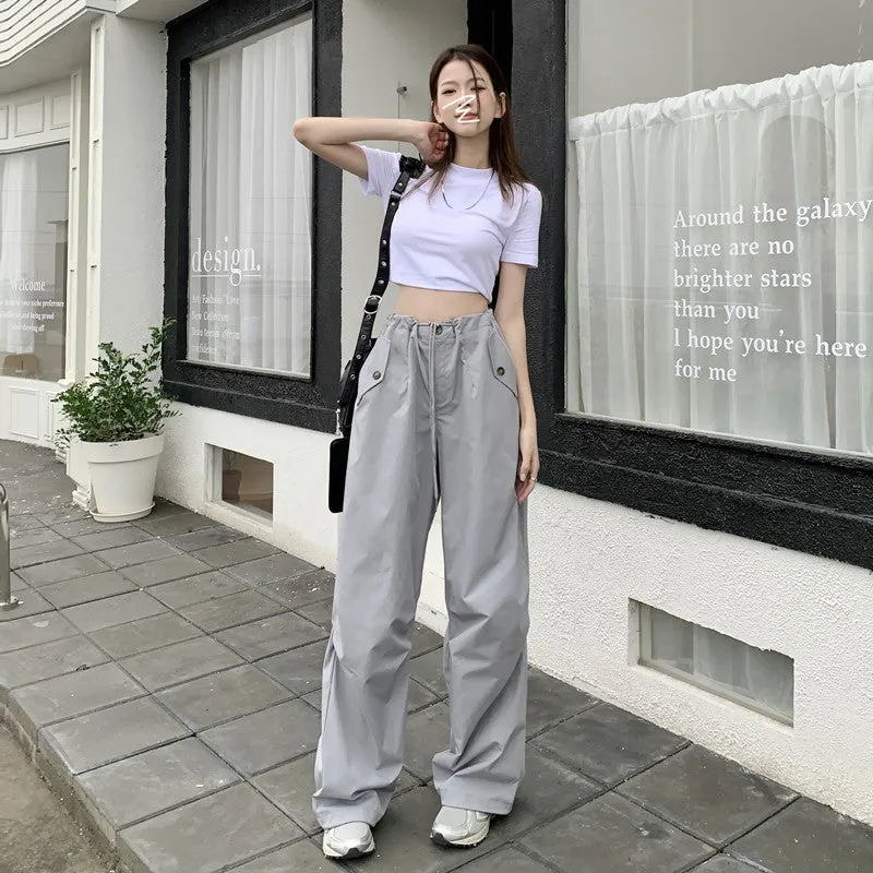 Street Loose High Waist Pants