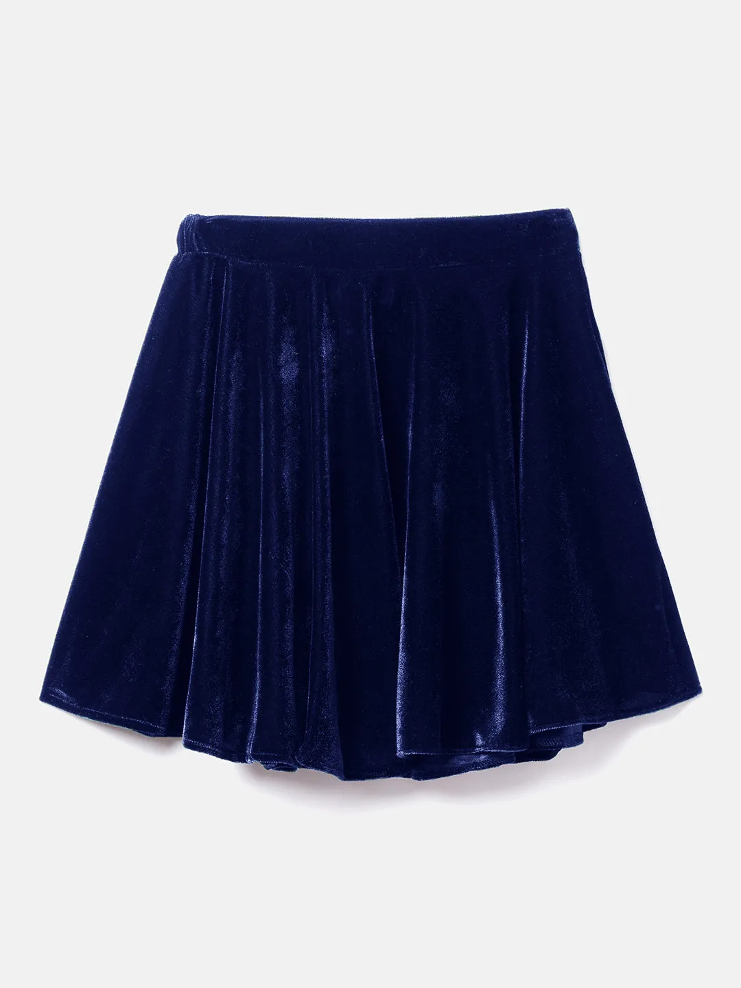 Stretchable Velvet Skirt for Girls