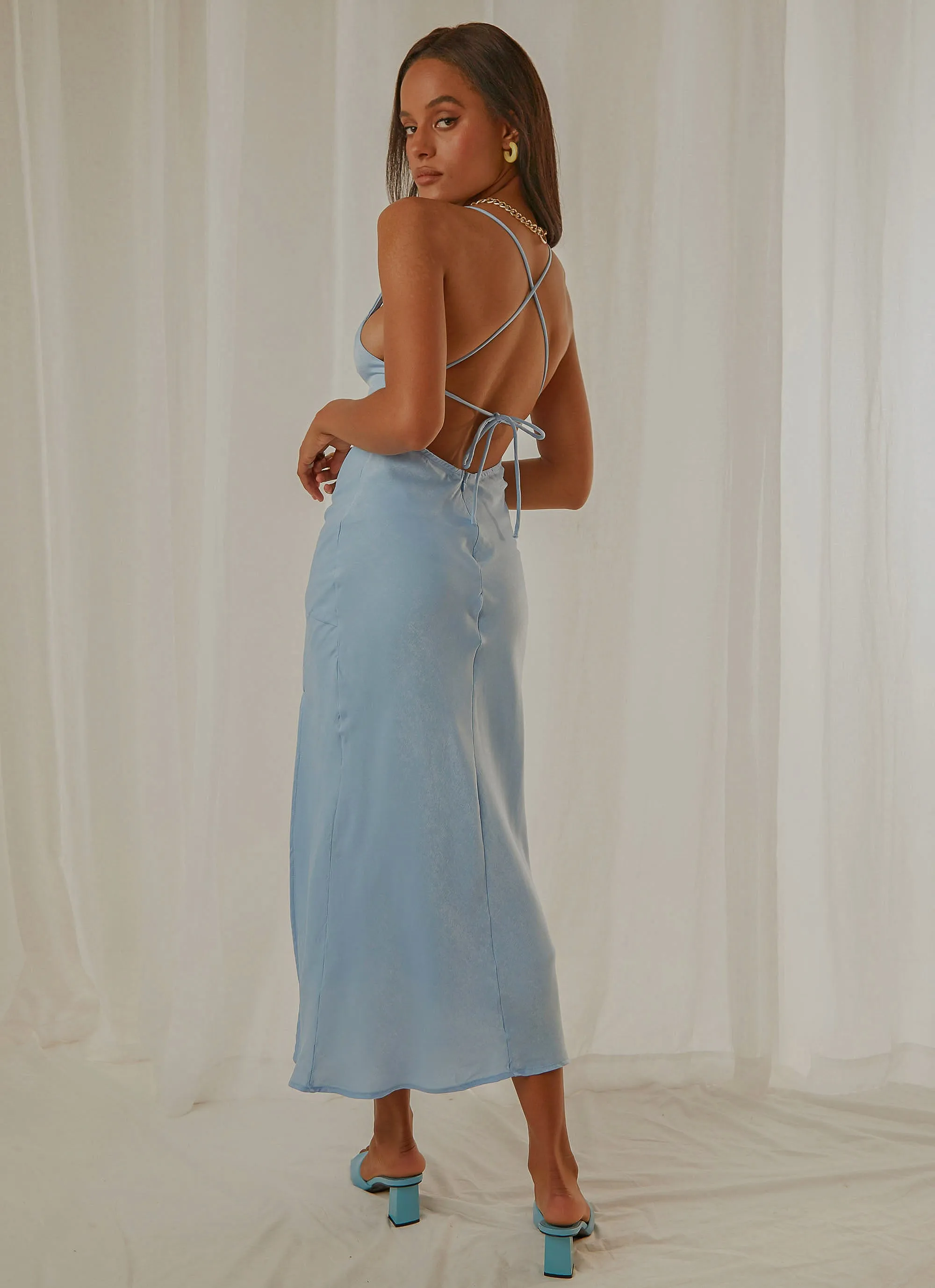 Sweet Life Midi Dress - Blue