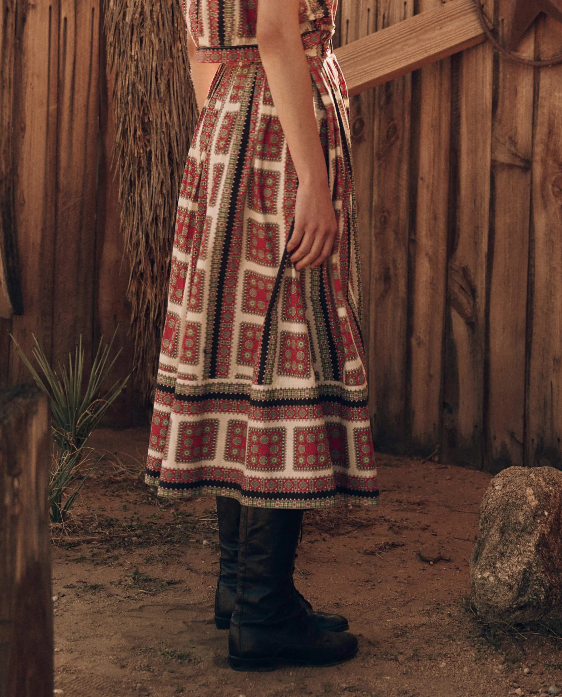 The Treeline Skirt. -- Westward Bandana Print