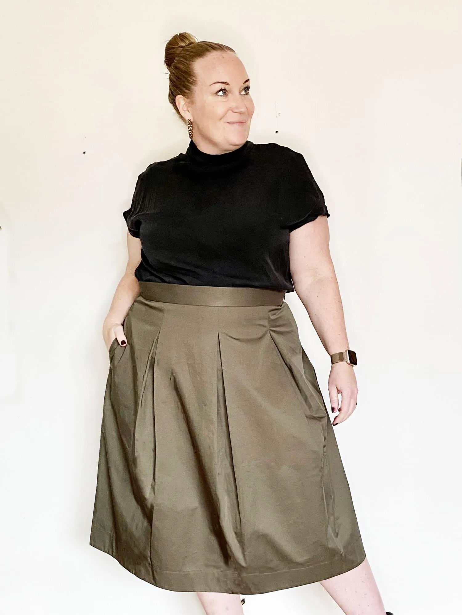 THREE PLEAT SKIRT PATTERN