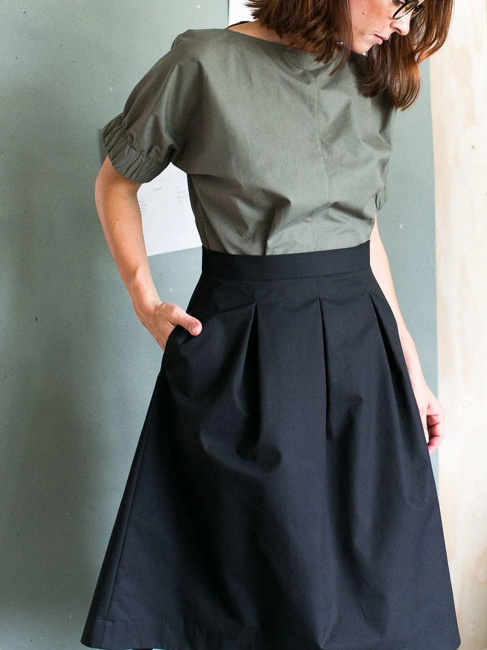 THREE PLEAT SKIRT PATTERN