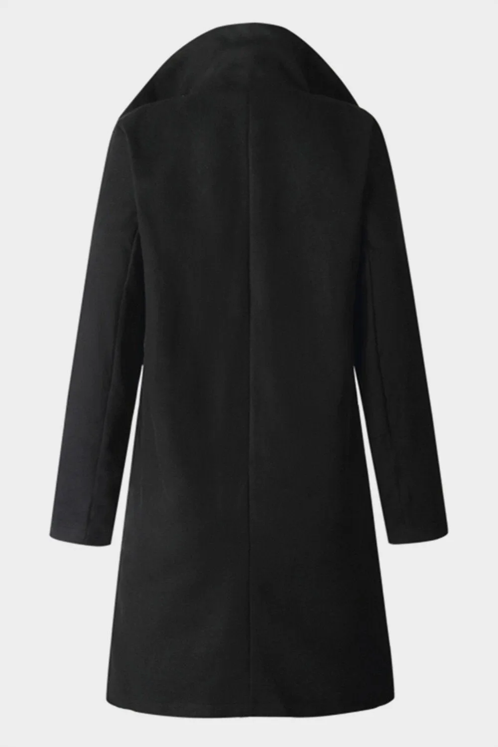 Turn-down Collar Single Breasted Coat