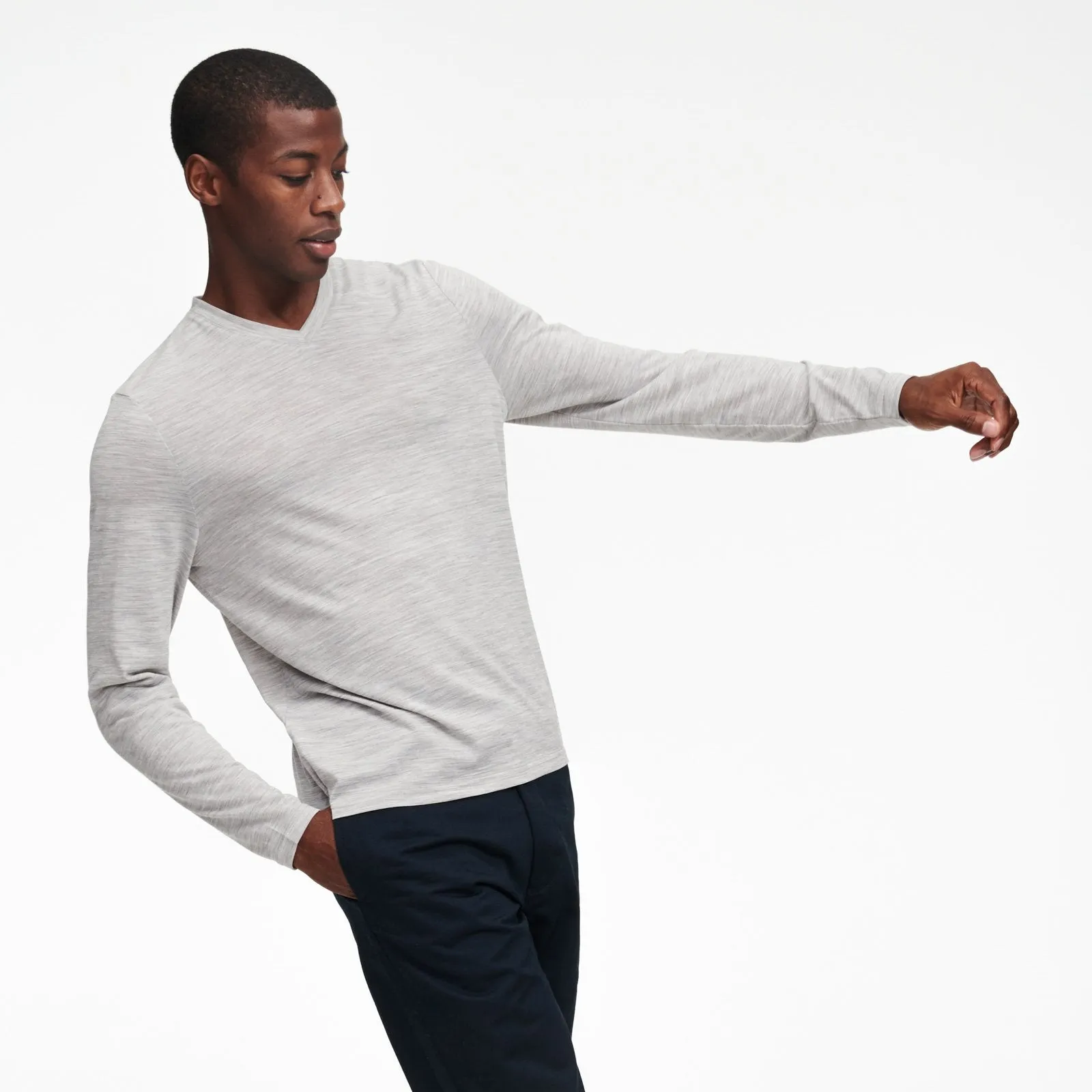 Ultralight V-Neck Long Sleeve T-Shirt