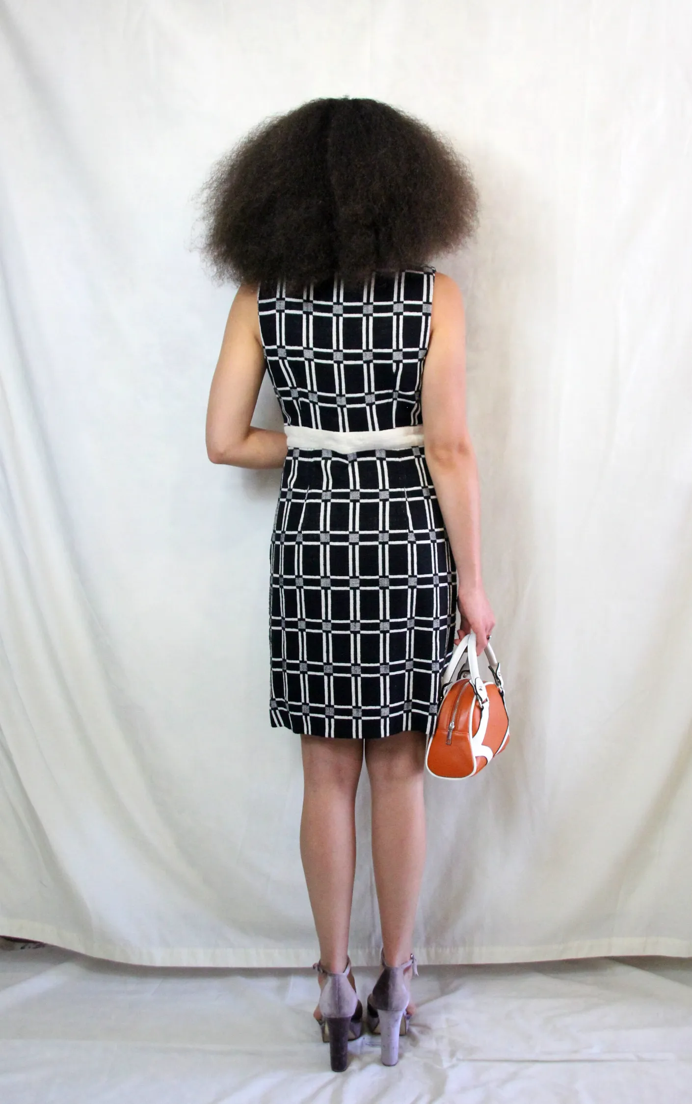 Vintage 1960's Style Jacquard Dress