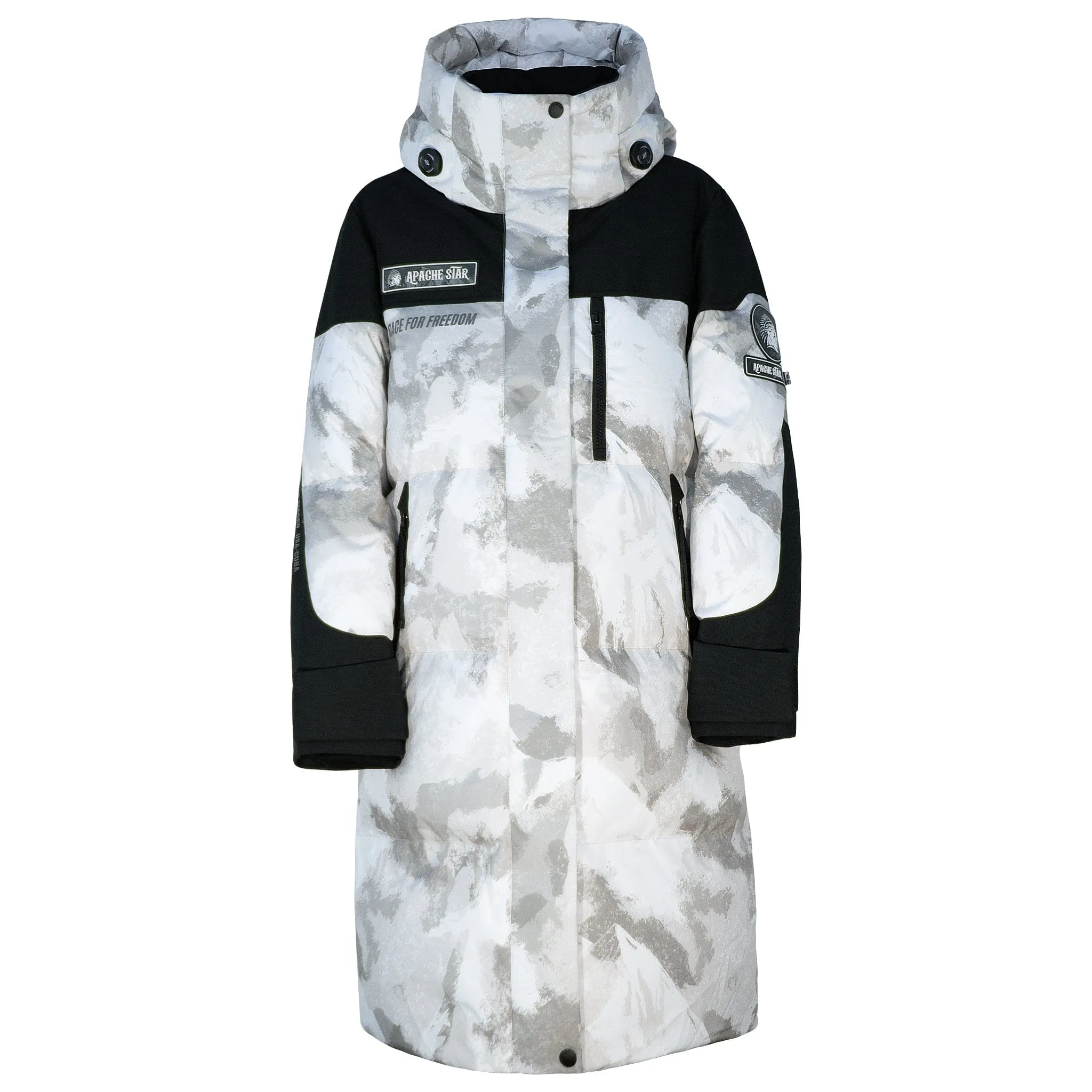 WHITE DOWN COAT "SUBMERGED SENTRY"