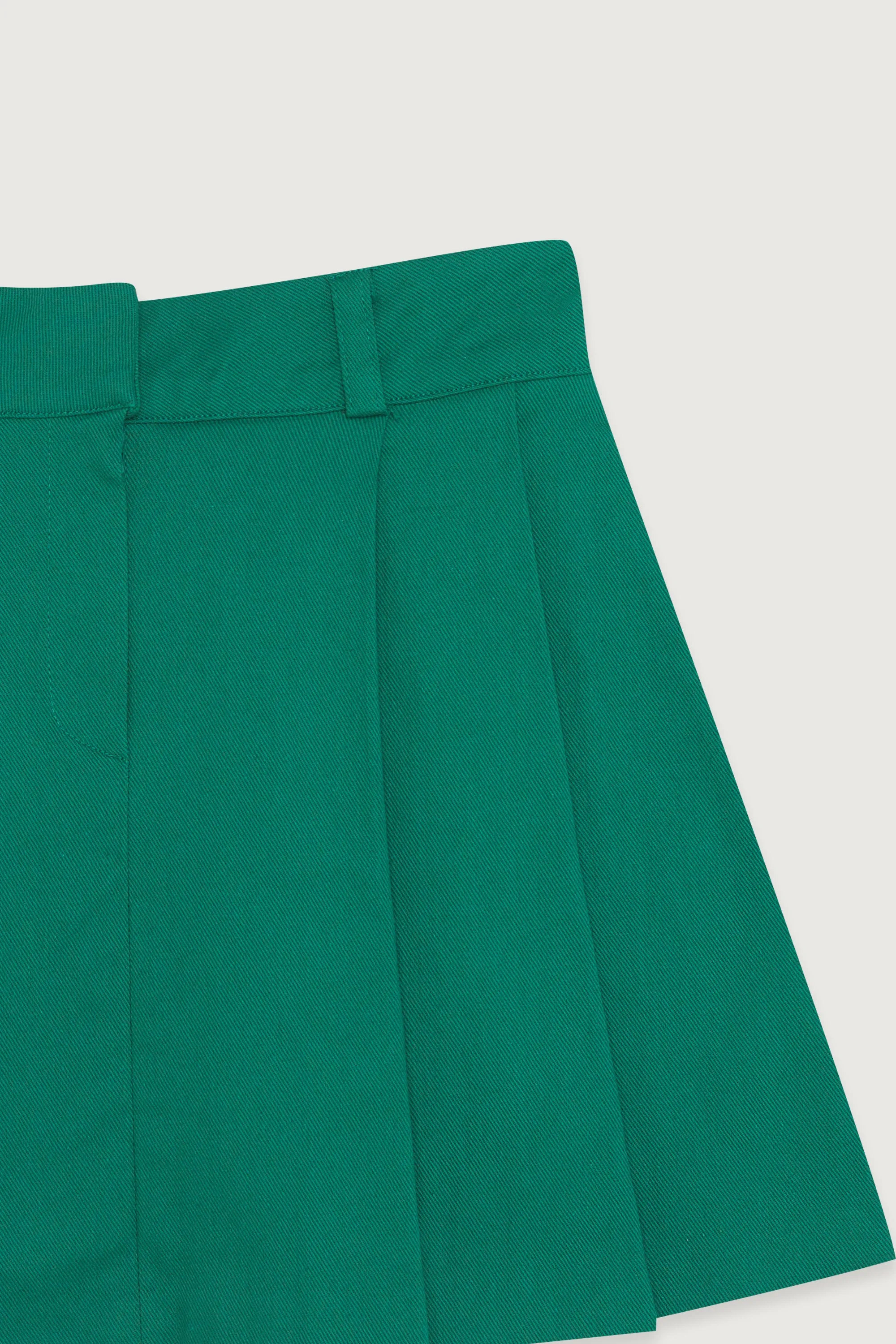 WOVEN PLEATED TENNIS SKIRT